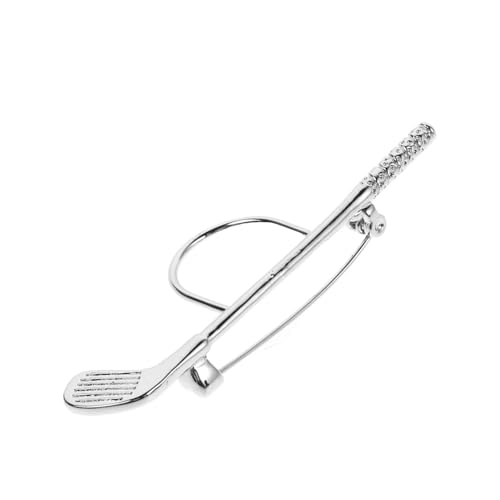 PACKOVE Golfbrosche mit Funkelnden Zirkonsteinen Kupfermaterial Vielseitig für Damen und Herren Modisches Accessoire für Anzug Pullover und Cardigan Sichere Anstecknadel von PACKOVE