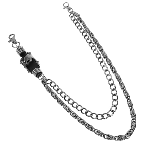 PACKOVE Fashion Punk Metall Kette Für Jeans Gothic Hosenkette Mit Einzigartigem Design Für Und Einfach Zu Befestigen Und Vielseitig Einsetzbar von PACKOVE