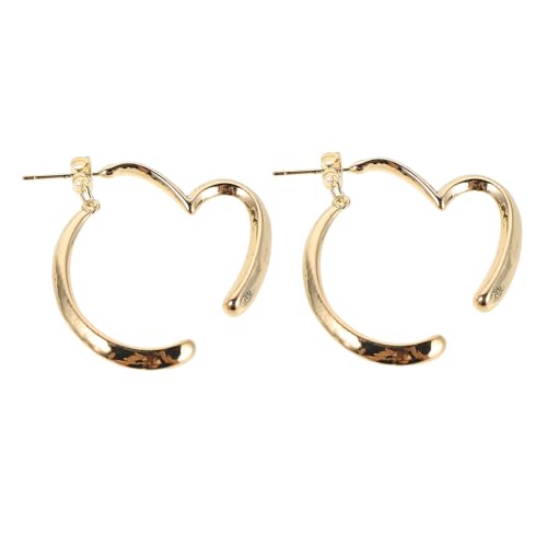PACKOVE Große Asymmetrische Herz Creolen Goldene Minimalistische Dangle Ohrringe Leichte Statement Accessoires für Damen Geeignet für Alltag Partys und Besondere Anlässe PACKOVE Große Asymmetrische Herz Creolen Goldene Minimalistische Dangle Ohrringe Leichte Statement Accessoires für Damen Geeignet für Alltag Partys und Besondere Anlässe von PACKOVE