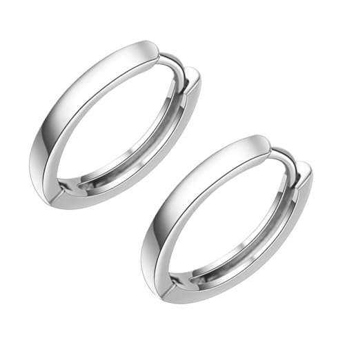 PACKOVE Große Runde Creolen Ohrringe Damen Schmuck Modisch Schlicht für Frauen Mädchen Valentinstag Geburtstag von PACKOVE