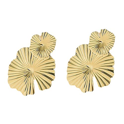 PACKOVE Große Statement Ohrringe Damen Blütenform Glitzernde Ohrhänger Leicht Elegant Schmuck für Alltag und Party von PACKOVE