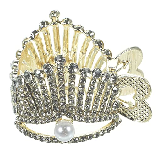 PACKOVE Haarclip für Damen Ponytail Haarspange Praktische Haarklammer für Hochsteckfrisuren für Besondere Anlässe und Alltag mit Strass von PACKOVE