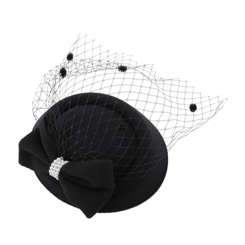 PACKOVE Haare mit Mesh-Zylinder haarschmuck Haarspangen Pillbox-Hut Haarbänder für Damenhaar Haarnadel Tiara Hüte Party-Kopfbedeckung charmant Stirnband Fräulein Stoff (Polyester) von PACKOVE