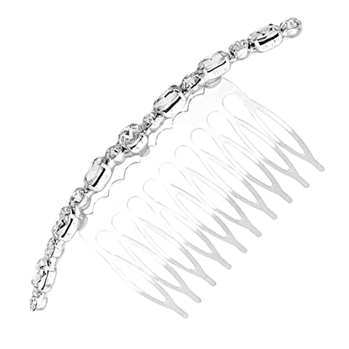PACKOVE Haarkamm Aus Strass Und Legierung Modischer Haarschmuck Für Damen Haar-accessoire Silber von PACKOVE