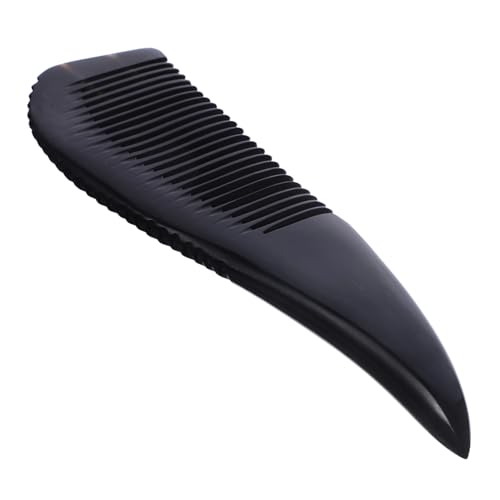 PACKOVE Haarkamm aus Echtem Horn Antistatischer für Männer und Ergonomisches Haarstyling Werkzeug für Nasses und Trockenes Haar Haarausfall und Massiert von PACKOVE