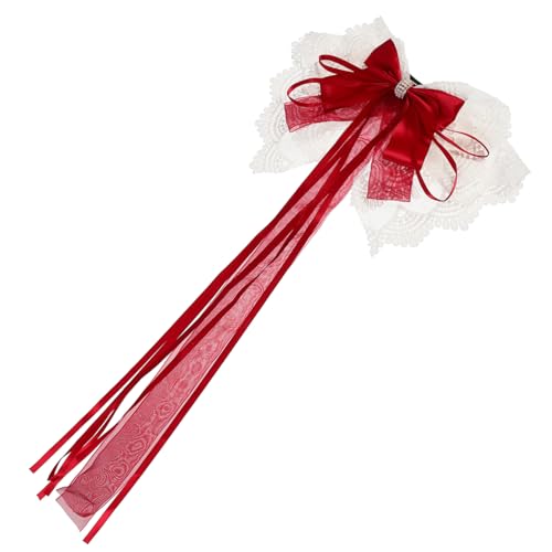 PACKOVE Haarnadel Aus Spitze Haarklammern Bögen Groß Goldene Haarspangen Stifte Seidig Zubehör Bogenhaarnadel Für Mädchen Hochzeit Geformt Haarschleifen Haarschmuck Weiß von PACKOVE