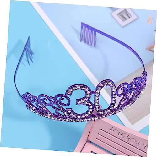 PACKOVE Deluxe Geburtstagskrone Aus Strass Für Frauen Und Mädchen Headdress Für Einzigartige Torten-deko von PACKOVE