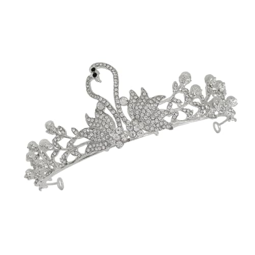 PACKOVE Haarschmuck Kleine Silberne Krone mit Design Haarreifen für Mädchen Geburtstagsfeier und Prinzessin Styling Hitzebeständig und Eleganter Kopfschmuck von PACKOVE