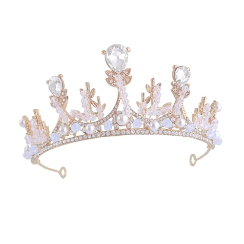 PACKOVE Haarschmuck Krone aus Haaraccessoire für Mädchen für Geburtstagsfeiern und Besondere Anlässe Einzigartiges Kopfschmuck Design mit Großen Strasssteinen von PACKOVE