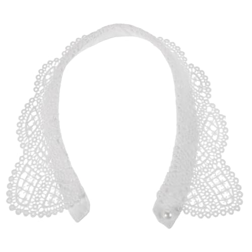 PACKOVE Halbblusen Spitzen Fake Collar Damen Spitzenkragen Abnehmbarer Stehkragen Cape Vielseitiger Hanfu Spitzenkragen für Hochzeiten Partys Alltag von PACKOVE