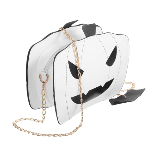 PACKOVE Halloween Damen Schultertasche Kürbisform Leichte Crossbody Umhängetasche Weiß für Partys und Trick-treating mit Ergonomischem Design von PACKOVE