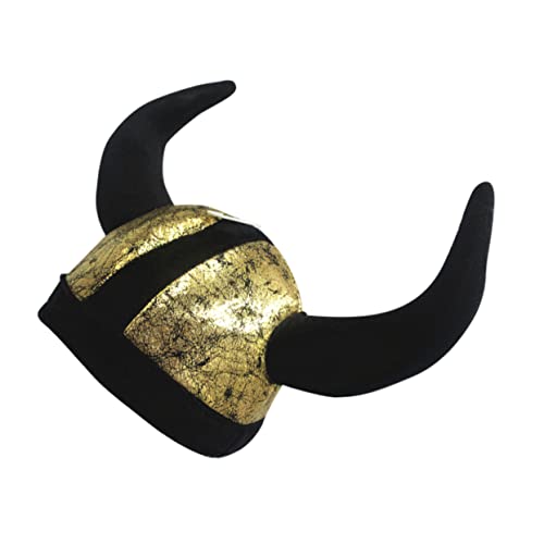 Halloween-kopfschmuck Halloween-hut Hörner Stirnband Halloween-zubehör Alien-stirnband Für Erwachsene Wikingerhelm Mit Hörnern Halloween-hornhut Kind Haarschmuck Polyester Kleidung von PACKOVE