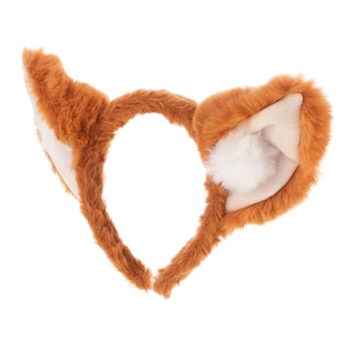 PACKOVE Handgemachtes Fuchsohren Stirnband Für Mädchen Süßes Tierohren Haaraccessoire Für Cosplay Und Partys Und Bequemes Design Für Stundenlangen Tragekomfort von PACKOVE