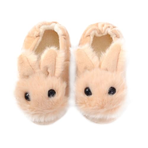 PACKOVE Hausschuhe Hase Kuschelig Warm Plüsch Pantoffeln Rutschfest Beige Innenlänge Für Winter Zuhause Und von PACKOVE