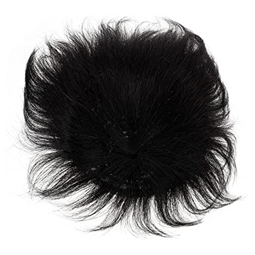 PACKOVE Männliche Glatze Haarteil aus Echtem Haar Unsichtbar Nahtlos für Herren Haarersatz mit Clip Realistisches und Langlebiges Design von PACKOVE