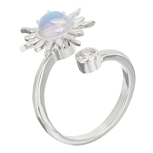 PACKOVE Sonnenblumenring Verstellbar Für Frauen Minimalistischer Zappelring Ohne Lärm Modischer Blumenring Als Fingerdeko Für Alltag von PACKOVE