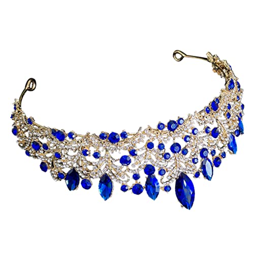 PACKOVE Hochzeit Tiara Krone für Braut Strasskrone Haarschmuck Accessoire für Partys und Besondere Anlässe für Junggesellinnenabschied und Feiern von PACKOVE