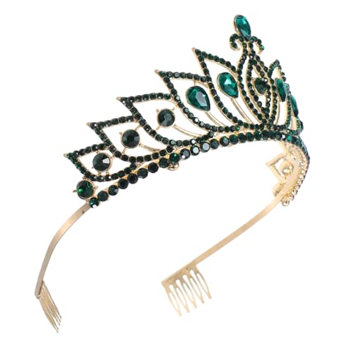 PACKOVE Hochzeit Tiara mit Strasssteinen Krone für Braut Abschlussball und Mottoparty Stabil Vielseitig und Kopfbedeckung für Besondere Anlässe von PACKOVE