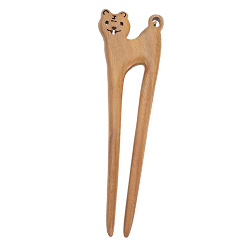 PACKOVE Holz Haarnadel Frauen Bun Haarstab Holz Haarstäbe Einfache Haarhalter Retro Kopfschmuck Haar Accessoires von PACKOVE