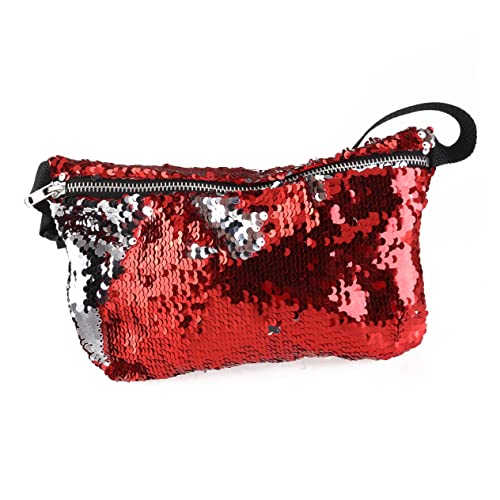 PACKOVE Gürteltasche mit Pailletten Bauchtasche Damen Glitze Stylisch Pailletten Tasche Glänzende Gürteltasche Festival Hüfttasche Für Party Sport von PACKOVE