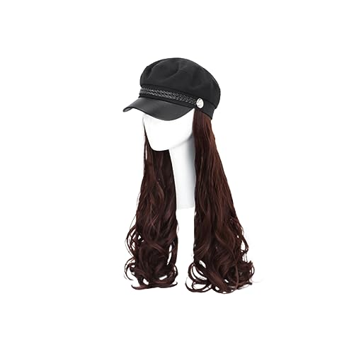 PACKOVE Hut Mit Haaren Für Frauen Lockiger Pferdeschwanz Perückenhut Perückenkopf Haarverlängerungen Für Frauen Perückenkappe Spitzenperückenhut Perücke Gefälschte von PACKOVE