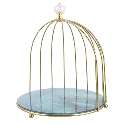 PACKOVE Iron Art Kosmetik Organizer Im Design Eines Vogelkäfigs Stilvoller Desktop-ständer Für Make-up Und Accessoires Für Schlafzimmer Und Badezimmer von PACKOVE