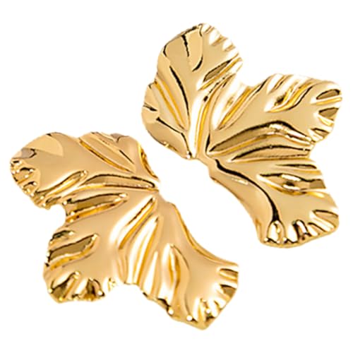 PACKOVE Irreguläre Form Ohrhänger Damen Ohrringe Metall Baumblatt Design Modisch Langlebig für Party Alltag Geschenkidee von PACKOVE