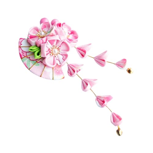 PACKOVE Japanischer Kimono Haarclip mit Quaste Handgefertigter Stoffblumen Haarschmuck Rutschfest Leicht Design für Frauen und Mädchen Traditioneller Haarspangen Stil PACKOVE Japanischer Kimono Haarclip mit Quaste Handgefertigter Stoffblumen Haarschmuck Rutschfest Leicht Design für Frauen und Mädchen Traditioneller Haarspangen Stil von PACKOVE