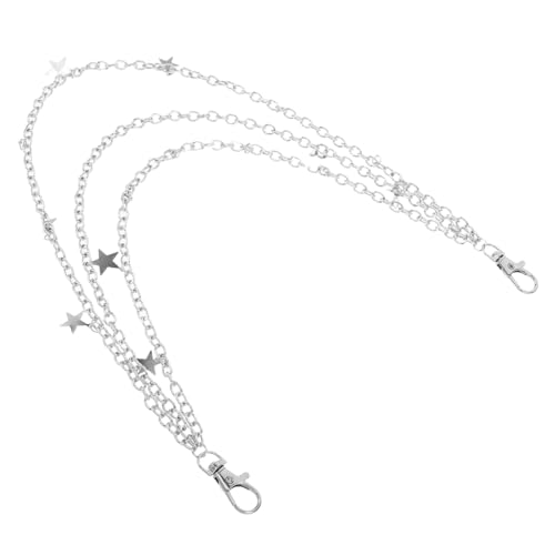 PACKOVE Jeans Hosenkette: Goth Multi Layer Taillengürtel - Unisex Stern Anhänger Kettengürtel - Punk Hip Hop Hosen Accessoires - Taillentaschen Charm von PACKOVE