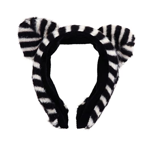 PACKOVE Katzenohren Haarband Für Damen Plüsch Stirnband Katze Ohr Form Mädchen Party Stirnband Flexibel Bequem Tragbar von PACKOVE