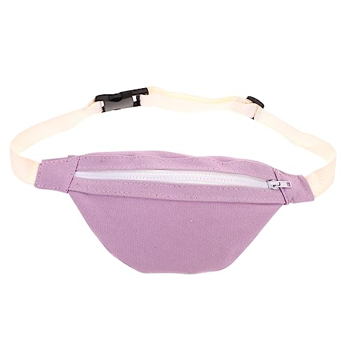 PACKOVE Bauchtasche Für Kinder Mädchen Aufbewahrungstasche Tragetaschen Crossbody Hüfttasche Für Aufbewahrungstasche Für Kleinigkeiten Segeltuch Violett Baby Koreanische Version Handtasche von PACKOVE