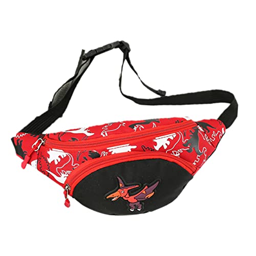 PACKOVE Kinder-gürteltasche Mit Dinosaurier- Robustes Material Verstellbarer Gürtel Rote Umhängetasche PACKOVE Kinder-gürteltasche Mit Dinosaurier- Robustes Material Verstellbarer Gürtel Rote Umhängetasche von PACKOVE