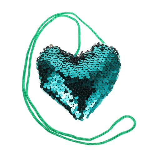PACKOVE Modische Pailletten-herztasche für Mädchen Umhängetasche für Kleinkinder Mini-Schultertasche von PACKOVE