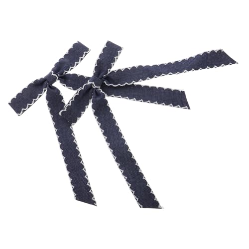 PACKOVE Klassischer Denim-look Haarschleifen Bezauberndes Schleifendetail Für Damen Und Mädchen Mit Festem Entenschnabelclip Für Sicheren Geeignet Für Alltag Und Besondere Anlässe von PACKOVE