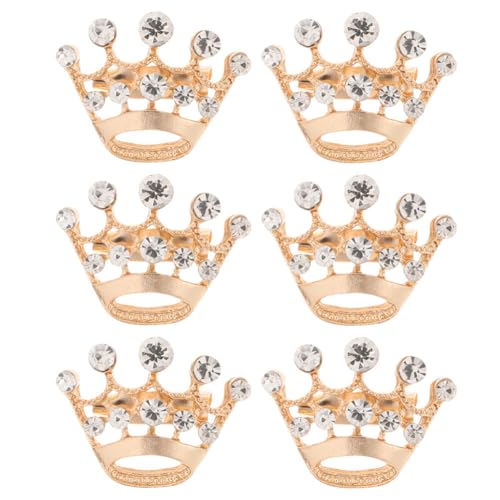PACKOVE 6stücke Krone Broschen Für Damen Goldene Anstecknadeln Aus Legierung Für Kleidung Schals Und Hüte Stilvolle Modeaccessoires Für Jeden Anlass von PACKOVE