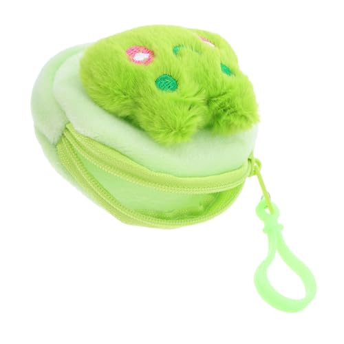 PACKOVE Kleines Plüsch münzgeldbörse Frosch Design Weiches Kuscheliges Portemonnaie Aufbewahrungstasche für Münzen Schlüssel Ohrhörer Organizer Tragbar von PACKOVE