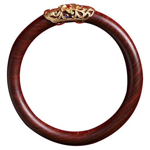 PACKOVE Klobiges Holzarmband Damen Naturholz Ethno Bangle Handgefertigtes Schmuckstück für Frauen und Mädchen Passend zu Festen Partys und Alltag von PACKOVE