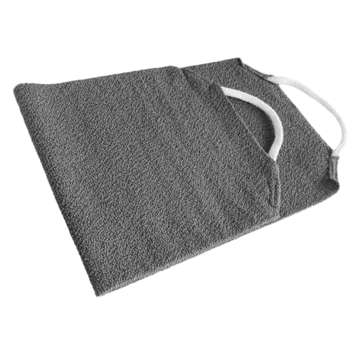 PACKOVE Körperpeeling Handtuch Tragbares Badetuch für Effektive und Massage Langlebig Reinigen für Tägliche Hautpflege Tiefgrau von PACKOVE