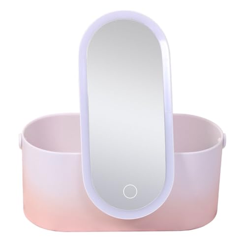 PACKOVE Kosmetik Organizer Mit Spiegel Praktische Desktop Make-up Box Für Tragbar Und Drehbar Aufbewahrung Von Kosmetik Schreibwaren Und Farbverlauf von PACKOVE