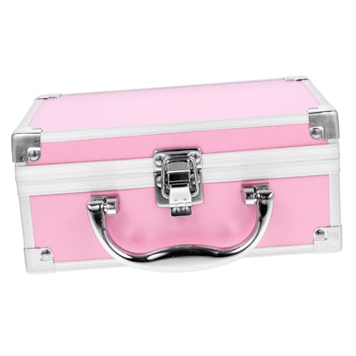 PACKOVE Kosmetikkoffer Aufbewahrungskoffer Verschließbarer Aktenkoffer Reise Make Up Tasche Aluminiumkoffer Make Up Tasche Organizer Kosmetikkoffer Schale Aluminium Aktenkoffer von PACKOVE