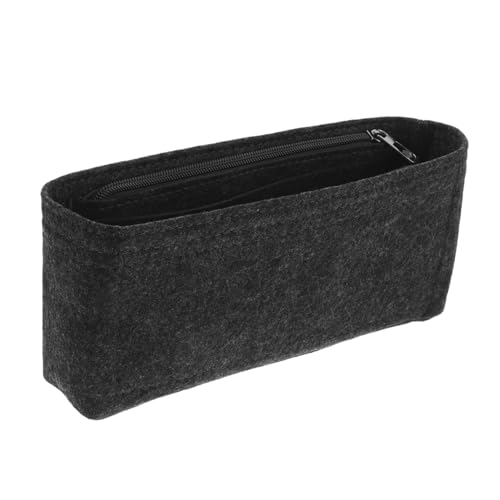 PACKOVE Kosmetiktasche Mit Reißverschluss Für Damen Geräumige Make-up-Tasche Aus Filz Vielseitig Einsetzbar Für Reisen Und Aufbewahrung Sicherer Verschluss Kompakt Und Praktisch von PACKOVE