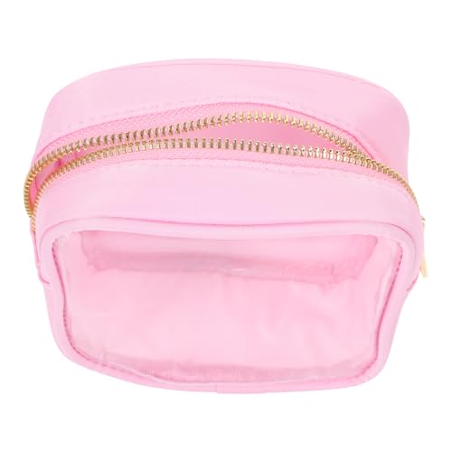 PACKOVE Kosmetiktasche in Bonbonfarbe Wiederverwendbare Kosmetiktasche Tragetasche Für Toilettenartikel Make-up-Organizer Reise-Make-up-zugkoffer Fräulein Rosa PVC Bilden Veranstalter von PACKOVE