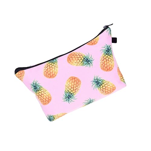 PACKOVE Kosmetiktasche mit Ananasdruck Make Up für Reisen Freizeit und Outdoor Aktivitäten Organizer für Kosmetik und Toilettenartikel für Damen von PACKOVE