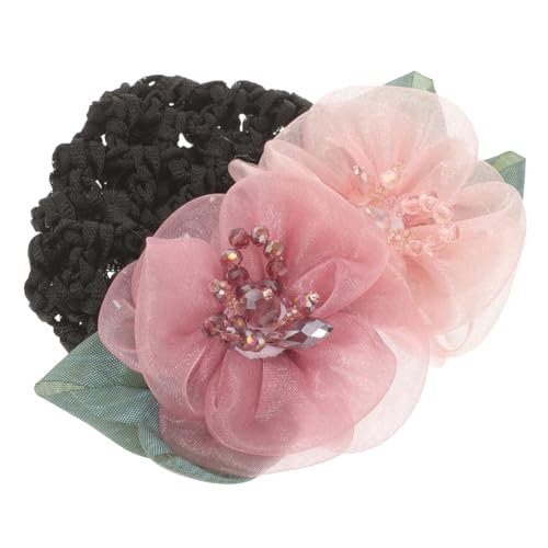 PACKOVE Häkeln Haarnetz Damen Dutt Abdeckung Mesh Haarnetz Mädchen Floral Haar Zubehör Flexible Dehnbare Material Hautschonend Tragegefühl Stilvoll Design Berufs Tätige von PACKOVE