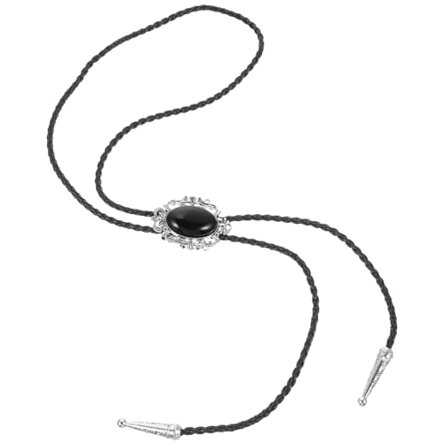 PACKOVE Krawatte Halskette Bolo Tie Frauen Western Vintage Achat Dekoration Accessoire Für Anzug Hemd Partys von PACKOVE