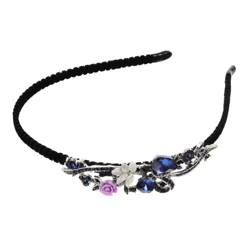 PACKOVE Kristall-Strass-Stirnband Blumen-Stirnband Elegante Bling-Kopfbedeckung Elastisches Haarband Haarschmuck Für Frauen Und Mädchen von PACKOVE