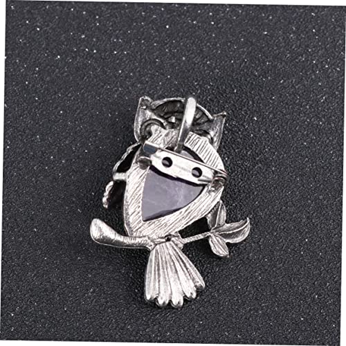 PACKOVE Kristallbrosche Frau Eule Form Anstecknadel Mode Schmuck Schalclip für Hochzeit Party Broschen Kleidung Zubehör von PACKOVE