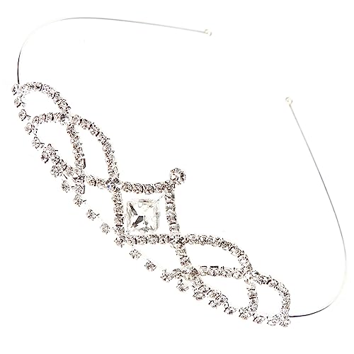 PACKOVE Kristallkronen Tiara Braut Haarschmuck Damen Leichtes Legierungs Material Strass Verzierter Kopfschmuck Für Hochzeit Party Fotoshooting von PACKOVE