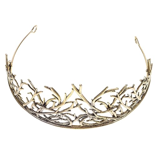 PACKOVE Krone aus Blättern Haarschmuck für Damen Hochzeit Stirnband Tiara Geburtstagskronen von PACKOVE
