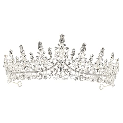 PACKOVE Krone haarschmuck haar zubehör Hochzeitstiara für Hochzeitskopfschmuck Mädchen-Outfits Kleider Tiara für die Hochzeit der Braut Strass Diademe Hochzeitskleid Kleidung Stirnband von PACKOVE